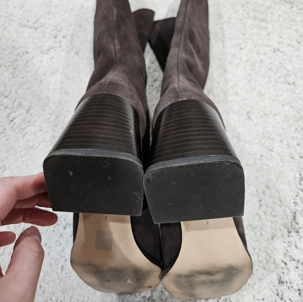 COACH Brown Suede Boots - Picture 7 of 9